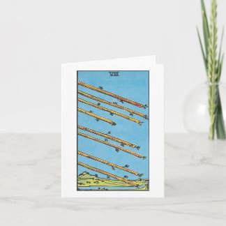 Eight of wands - Rider Waite Smith tarot Card