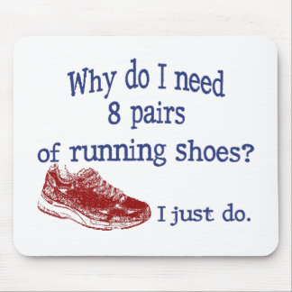 Eight Pairs Running Shoes Mouse Pad