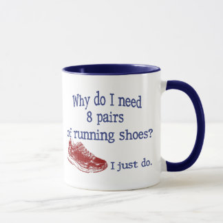 Eight Pairs Running Shoes Mug