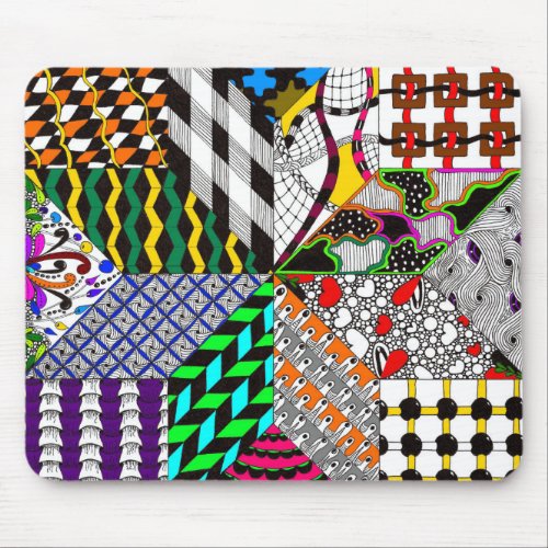 Eight Point Quilt Block Mousepad