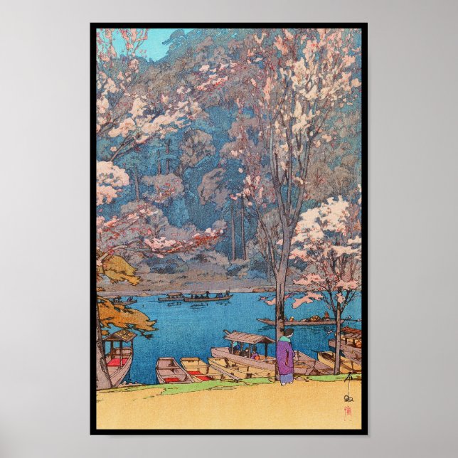Eight Scenes of Cherry Blossoms, Arashiyama Poster (Front)
