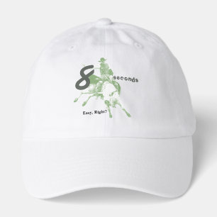 Eight Seconds, Easy Right?  Bull Riding Design Hat