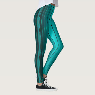 Eight Shades of Teal Leggings