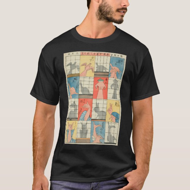Eight Shadow Figures Utagawa Hiroshige T-Shirt (Front)