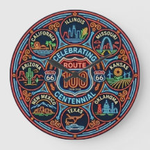 Eight State Route 66 Centennial Neon