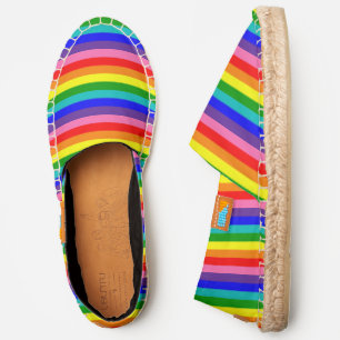 Eight Stripe Rainbow Pride Flag Espadrilles