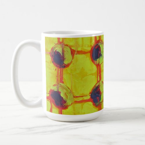 Eight Suns hot fiery abstract suns Coffee Mug