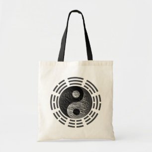 Eight Trigrams Yin Yang Embossed-Like Dragon Tote Bag
