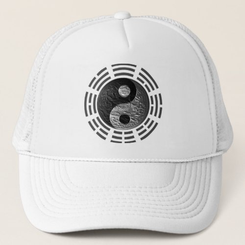Eight Trigrams Yin Yang Embossed_Like Dragon Trucker Hat