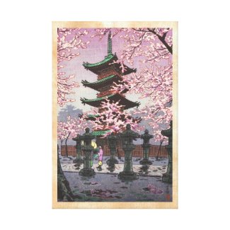 Eight Views Of Tokyo Ueno Toshogu Shrine Kasamatsu Canvas Print