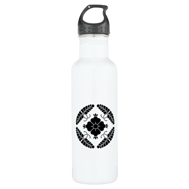 Eight wisterias stainless steel water bottle (Front)