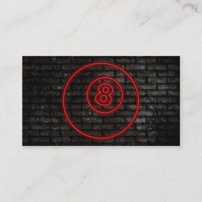 eightball : electric sign business card (Front)