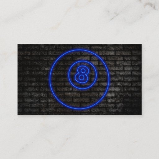 Customizable eightball : electric sign business card templates