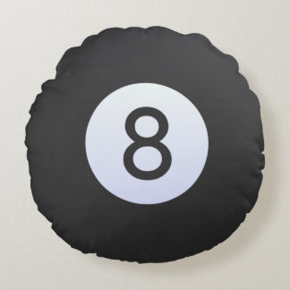 Eightball Round Pillow