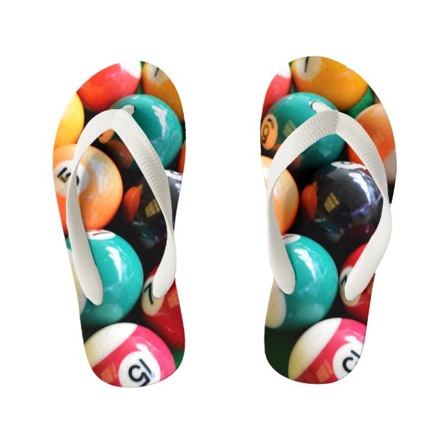 Eightball The Traditional Colors, Kid's Flip Flops (Footbed)
