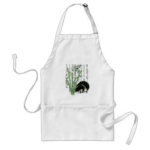 Eighteenth Century Japanese Botanical Frog Toad Adult Apron