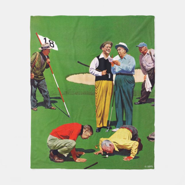 Eighteenth Hole Fleece Blanket (Front)