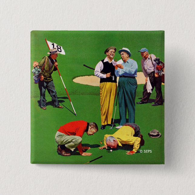 Eighteenth Hole Pinback Button (Front)
