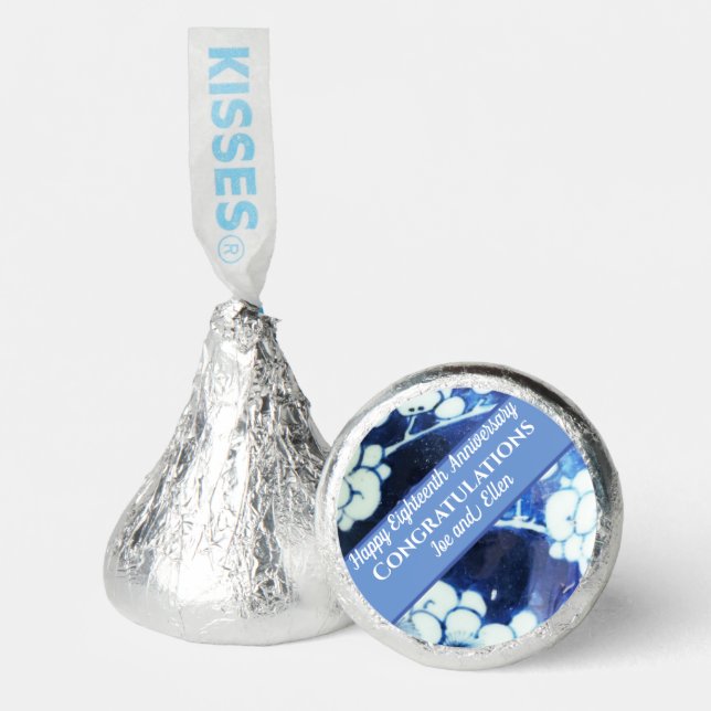 Eighteenth Wedding Anniversary  Hershey®'s Kisses® (Front)