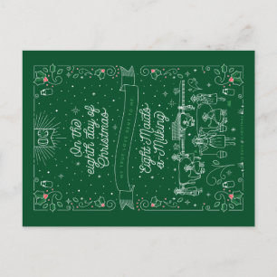 EIGHTH DAY OF CHRISTMAS / Christmas Postcard