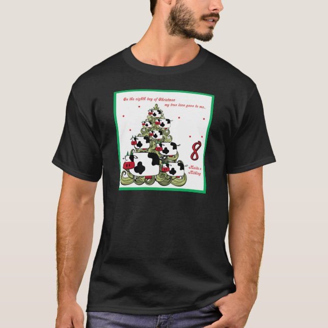 Eighth Day of Christmas T-Shirt (Front)
