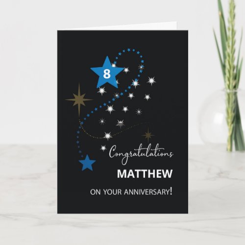 Eighth Employee Anniversary Congratulations Stars
