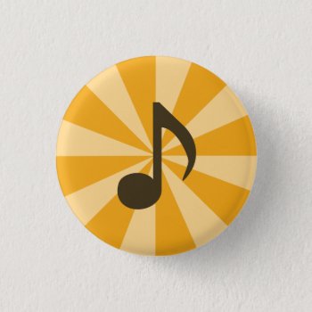 Eighth Note Button by marchingbandstuff at Zazzle