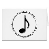Eighth Note Music Design (Front Horizontal)