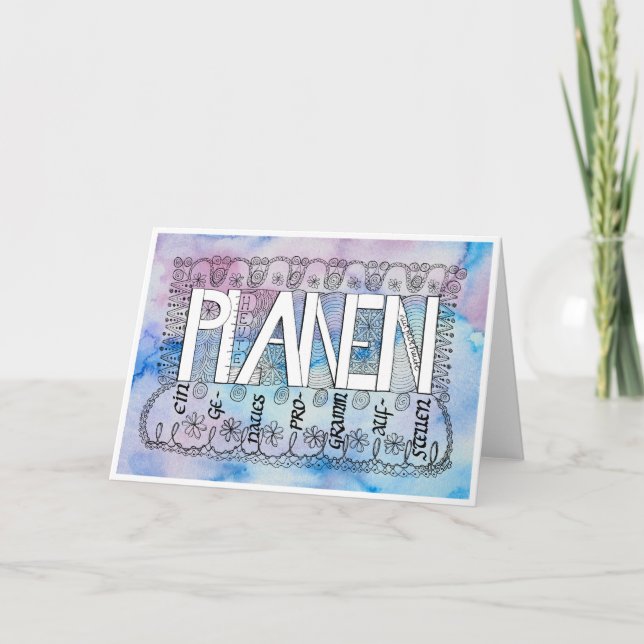 Eighth rule of serenity - PLANEN Thank You Card (Front)