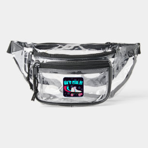 Eighties Child Fun Nostalgia Art Logo Clear Fanny Pack