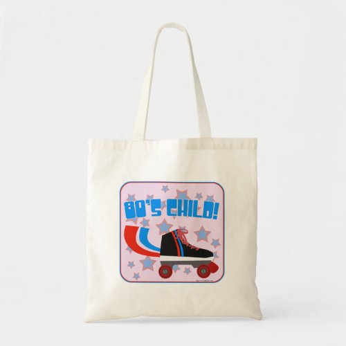 Eighties Child Roller Skate Design Fun Times Tote Bag