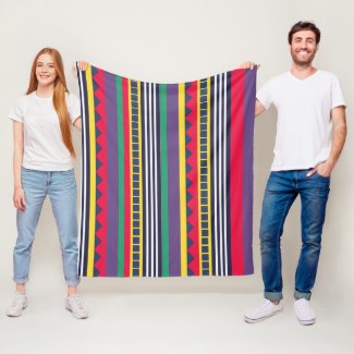 Eighties Colorful Stripes Pattern Eighties 
