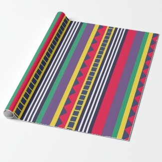 Eighties Colorful Stripes Pattern Eighties