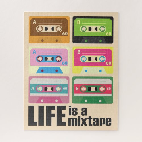 Eighties Love is a Mixtape Cassette  Jigsaw Puzzle