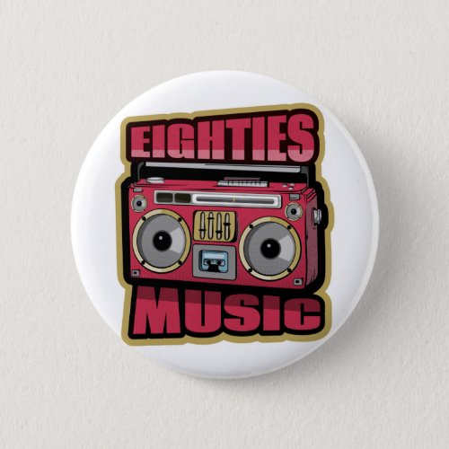 Eighties Music Stereo Button