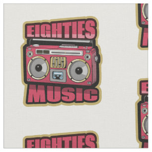 Eighties Music Stereo Fabric
