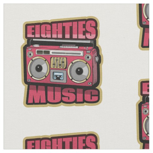Eighties Music Stereo Fabric