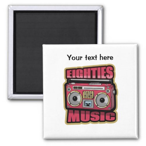 Eighties Music Stereo Magnet