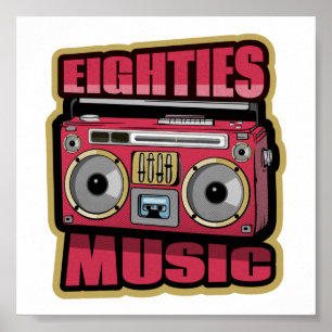 Eighties Music Stereo Poster