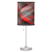 Eighties Red White and Grey Layered Curves Table Lamp (Right)