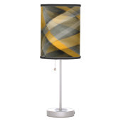 Eighties Retro Mustard Yellow and Grey Abstract Cu Table Lamp (Right)