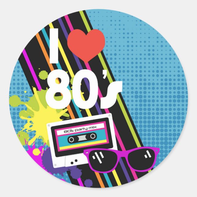 Eighties Thank You Label (Front)