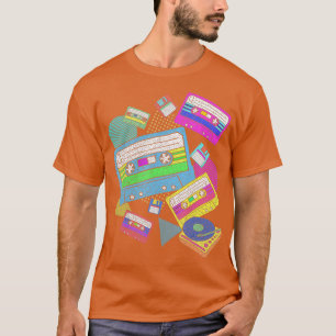 Eighties Theme Party Retro 80s Music Cassette T-Shirt