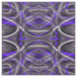 Eighties Vibes Violet Blue and Grey Funky Pattern. Fabric