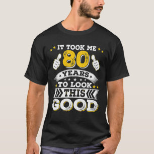 Eighty 1943 80th 80 Years Old Birthday Idea For T-Shirt