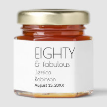 Eighty and Fabulous Modern 80th Birthday