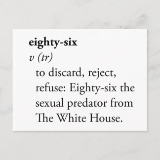 Eighty-Six Dictionary Definition Activism Holiday Postcard