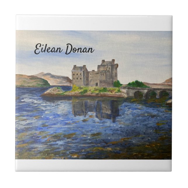 Eilean Donan Castle  Ceramic Tile (Front)
