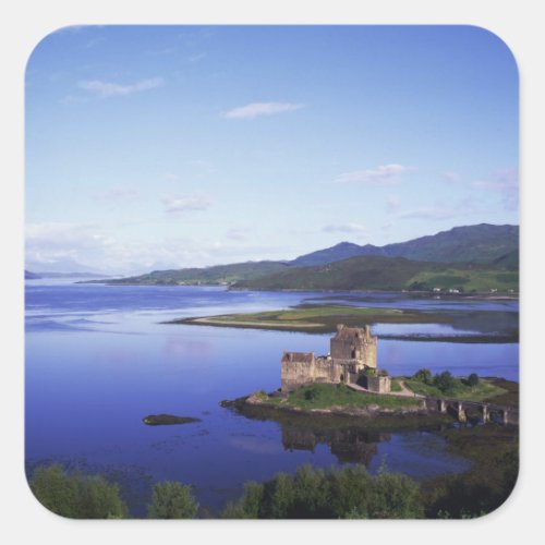 Eilean Donan Castle Dornie Highlands Square Sticker