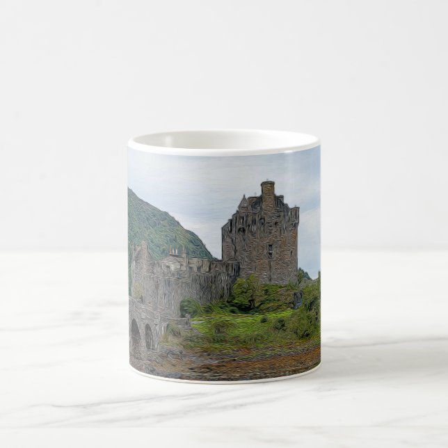 Eilean Donan Castle, Loch Duich - Scotland, UK Coffee Mug (Center)